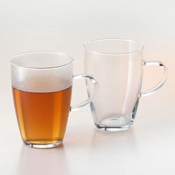 Oldenhof Lyra Theeglas Met Oor 350 Ml Glas 2 Stuks - Afbeelding 2