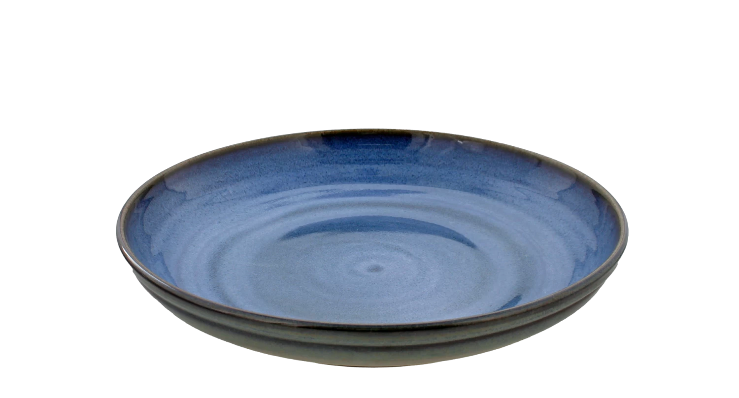 Oldenhof 1821 Serveerbord ø 35 Cm Aardewerk Azuurblauw