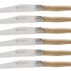 Laguiole En Aubrac Shepherd's Cross Steakmes 11,5 Cm Eikenhout 6 Stuks