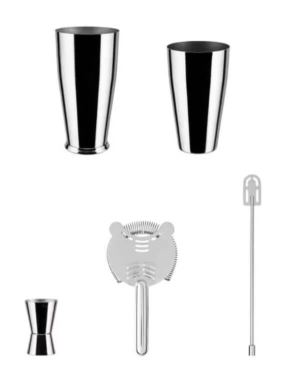Alessi Lunar Eclipse Cocktailset Rvs 4-delig