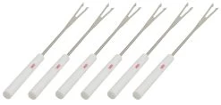 Spring Fonduevork 26 Cm Kunststof Wit 6 Stuks
