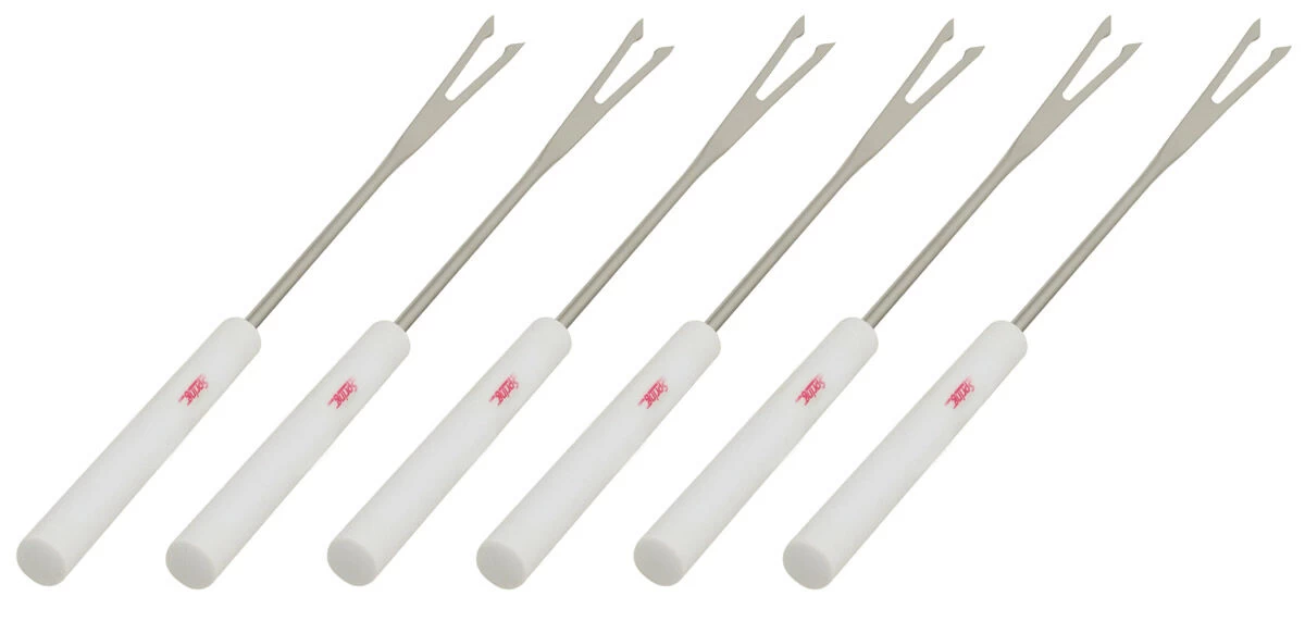 Spring Fonduevork 26 Cm Kunststof Wit 6 Stuks