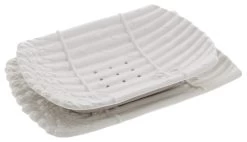 Oldenhof Uitlekschaal Met Onderbord Voor Asperges Aardewerk Wit