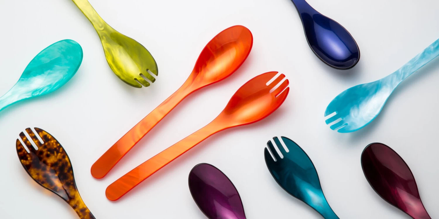 G. F. Heim Söhne Saladecouvert 29,5 Cm Kunststof Turquoise - Afbeelding 2