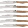 Laguiole En Aubrac Shepherd's Cross Steakmes 11,5 Cm Olijfhout 6 Stuks