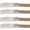 Laguiole En Aubrac Shepherd's Cross Steakmes 11,5 Cm Olijfhout 4 Stuks