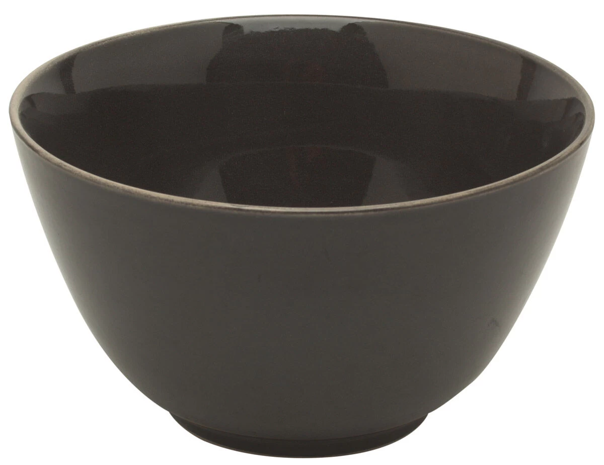 Broste Copenhagen Nordic Coal Schaal ø 20 Cm Aardewerk Bruin