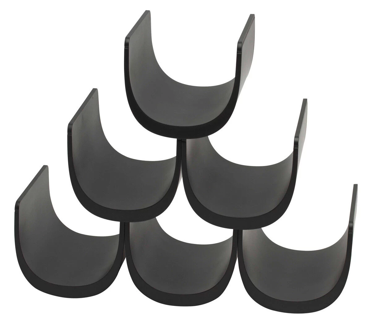 Alessi Noè Wijnrek 6 Flessen Kunststof Zwart