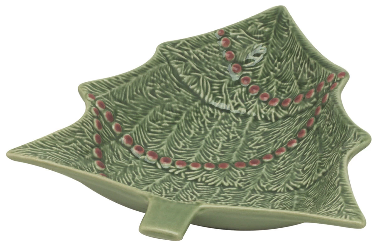 Bordallo Kerstboom Schaal 27,5 X 23,5 Cm Aardewerk Groen