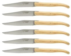 Laguiole En Aubrac Tafelmes 11,5 Cm Buxushout 6 Stuks