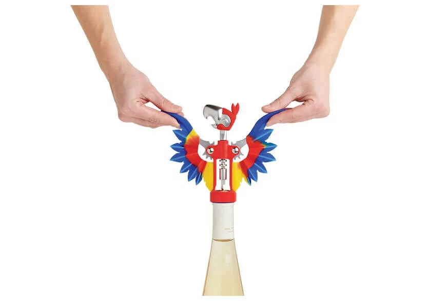 Ototo Pinot Kurkentrekker Papegaai Metaal/silicone - Afbeelding 3