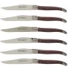 Laguiole En Aubrac Steakmes 11,5 Cm Amarant Rood 6 Stuks