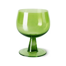 HK Living The Emeralds AGL4473 Wijnglas Laag ø 8,5 Cm Lime Groen 4-delig - Afbeelding 2