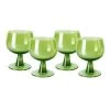 HK Living The Emeralds AGL4473 Wijnglas Laag ø 8,5 Cm Lime Groen 4-delig