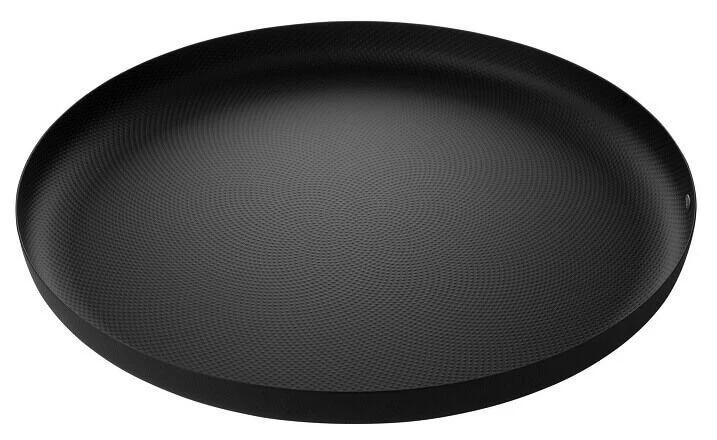 Alessi Extra Ordinary Metal Jasper Morrison Dienblad ø 35 Cm Rvs Zwart