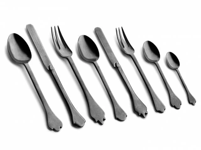 Serax Merci Mix 1-2-3 Tafelvork Antraciet Stone Wash 3 Stuks - Afbeelding 2