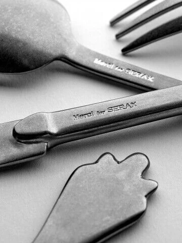Serax Merci Mix 1-2-3 Tafelvork Antraciet Stone Wash 3 Stuks - Afbeelding 4