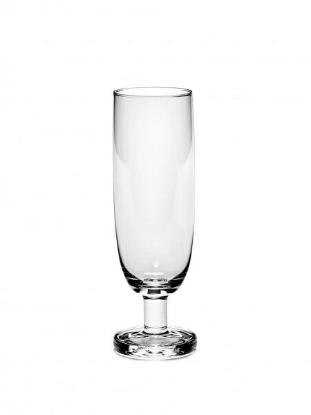 Serax Passe-Partout Fl没te Op Lage Dikke Voet 200 Ml 酶 5,8 Cm H 17 Cm Glas