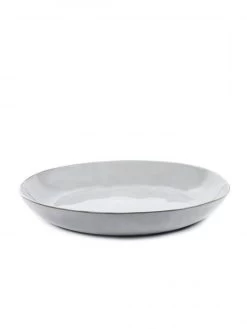 Serax Terres De Rêves Diep Bord XL ø 35,5 Cm H 6 Cm Stoneware Wit
