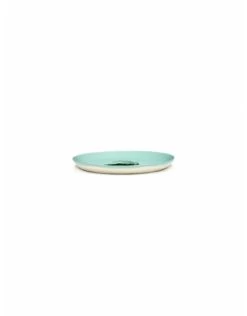 Serax Feast By Ottolenghi Bord M ø 22 Cm H 2 Cm Aardewerk Azure + Artichoke Green