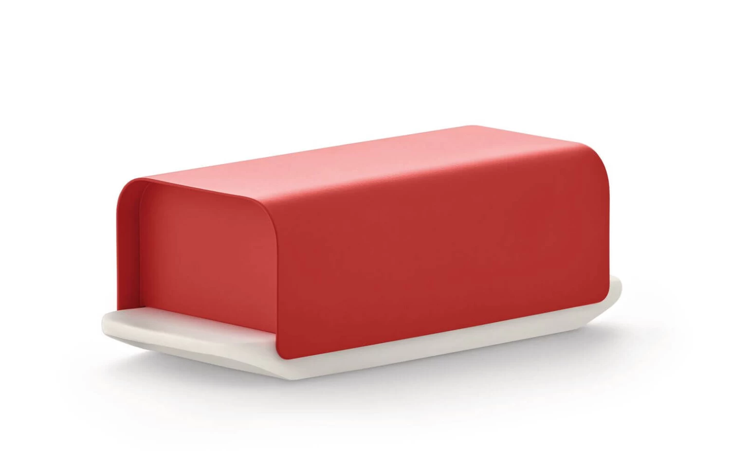 Alessi BG04 R Mattina Botervloot 21 X 9,5 Cm Porselein/rvs Rood