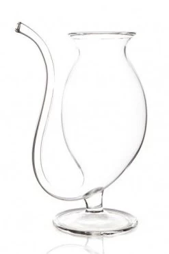 100% Chef Cat Cup Glas Op Voet Met Tuit 8 Cm 350 Ml Glas