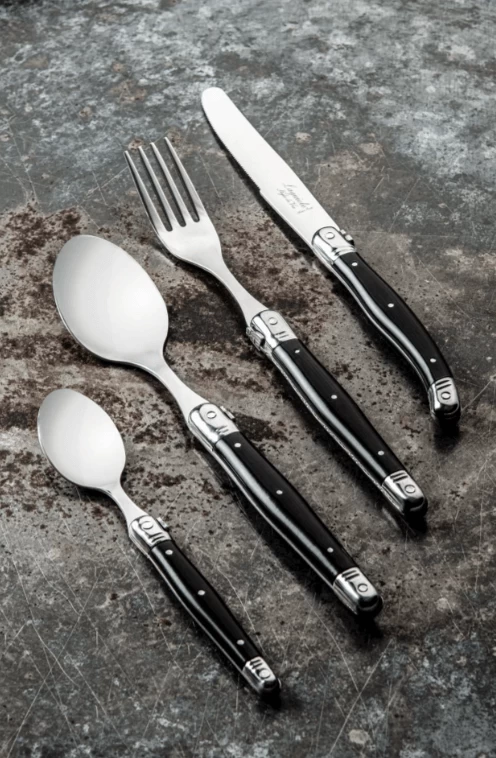 Laguiole Style De Vie Premium Line Couvert Zwart 24-delig - Afbeelding 2