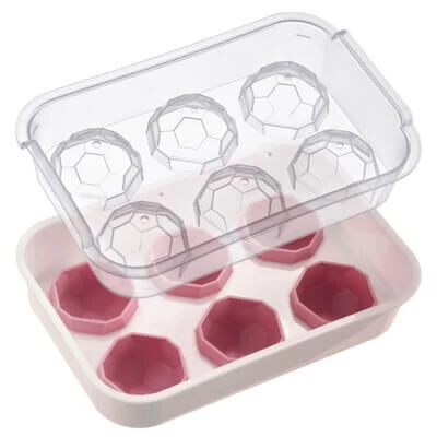 Westmark Crystal Ijsblokjesvorm Met Deksel Voor 6 Ijsblokjes Silicone Wit - Afbeelding 2