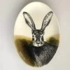 Duro Hunting Hare Klein Ovaal Bord 30 X 21 Cm Aardewerk