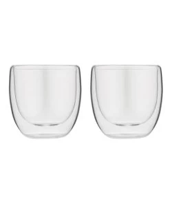 Forever Dubbelwandige Espressoglazen 80 Ml Glas 2 Stuks