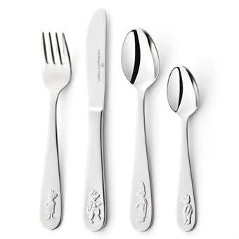 Van Kempen & Begeer Junior Bestek Kikker Rvs 4-delig