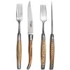 Laguiole En Aubrac Vork En Mes Olijfhout 4-delig