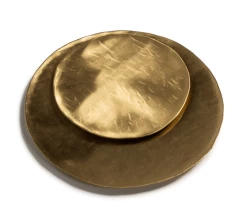 Oldenhof Hammered Brass Kaarsenplateau ø 10 Cm Goudkleurig