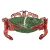 Bordallo Koolblad Schaal Met Kreeften ø 49,5 Cm Aardewerk Groen