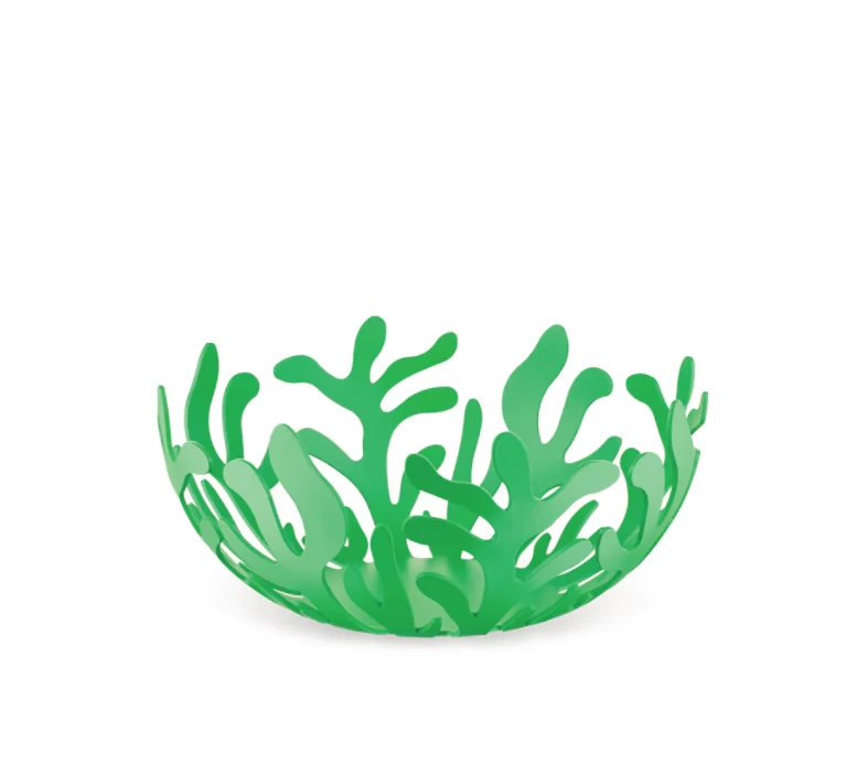 Alessi Mediterraneo Fruitschaal ø 25 Cm Rvs Groen