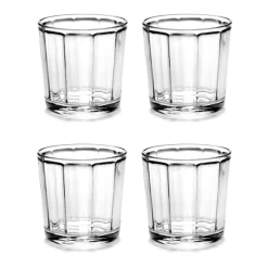 Serax Surface By Sergio Herman Cappuccinoglas ø 9 Cm Glas 4-delig