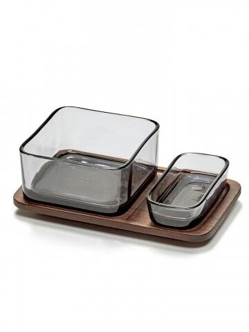 Serax HEII Marcel Wolterinck Dienblad 25 X 16 Cm H 2 Cm Hout Donkerbruin - Afbeelding 4