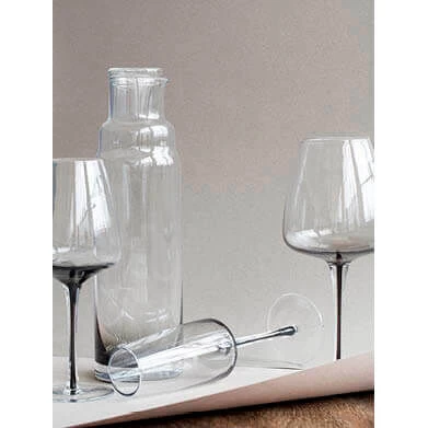 Broste Copenhagen Smoke Champagneglas Glas Zwart - Afbeelding 2