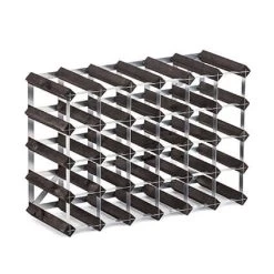 Traditional Wine Rack Co. Wijnrek Voor 30 Flessen 61,2 X 42 Cm Verbrande Eik Bruin