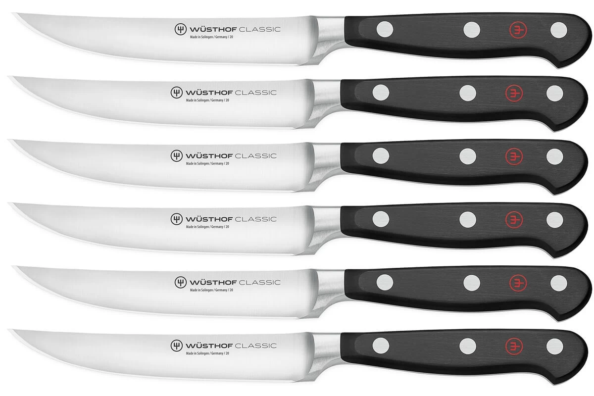 Wüsthof Classic Steakmessenset Messenstaal 6 Stuks