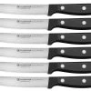 Wüsthof Gourmet Steakmessenset Rvs Zwart 6 Stuks
