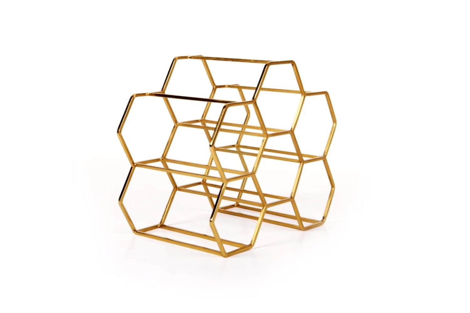 XLBoom Pico Wijnrek Voor 6 Flessen Ijzer Messing